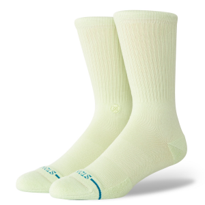 Stance Icon Socks 2024 in Green size Large