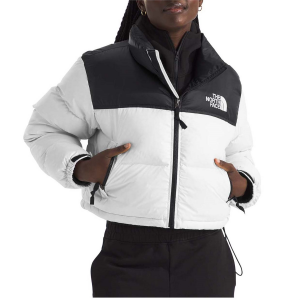 Women's The North Face Nuptse Short Jacket 2024 in White size Medium | Nylon