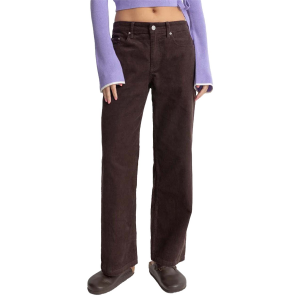 Women's Rhythm Lula Low Rise Pants 2024 in Brown | Cotton