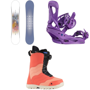 Women's Burton Stylus Snowboard 2025 - 152 Package (152 cm) + M Womens in Black size 152/M | Aluminum