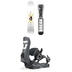 CAPiTA Spring Break Resort Twin Snowboard 2025 - 158 Package (158 cm) + S Mens in Blue size 158/S | Plastic