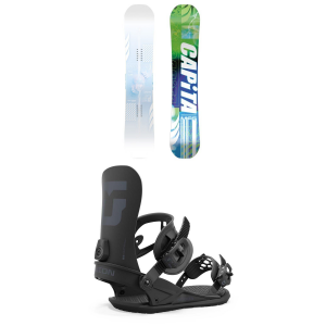 CAPiTA Pathfinder Reverse Camber Snowboard 2025 - 151 Package (151 cm) + L Mens in White size 151/L | Aluminum