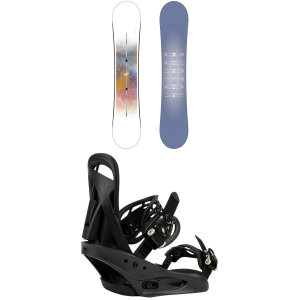 Women's Burton Stylus Snowboard 2025 - 152 Package (152 cm) + S Womens in Black size 152/S | Aluminum