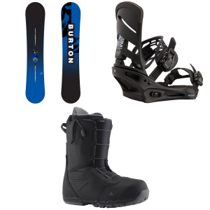 Burton Ripcord Snowboard 2025 - 150 Package (150 cm) + L Mens in Black size 150/L | Aluminum