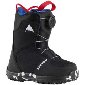 Kid's Burton Grom BOA Snowboard Boots 2026 in Black size 1K