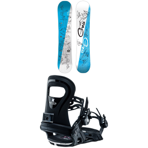 Kid's GNU Recess Asym BTX SnowboardKids' 2025 - 110 Package (110 cm) + XS Kids in Blue size 110/Xs | Aluminum