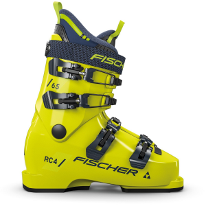 Kid's Fischer RC4 65 Jr Ski BootsKids' 2025 in Yellow size 19.5 | Aluminum