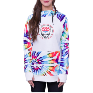 Women's 686 Bonded Fleece Pullover Hoodie 2024 in White size X-Small | Polyester