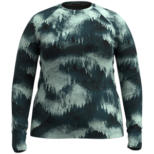Women's Smartwool Classic Thermal Base Layer Plus Top 2025 in Green size X-Large