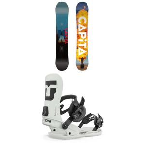 CAPiTA Defenders Of Awesome Snowboard 2025 - 164 Package (164 cm) + S Mens in Green size 164/S | Aluminum