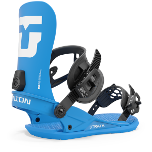 Union Strata Snowboard Bindings 2025 in Blue size Small | Aluminum