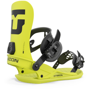 Union Strata Snowboard Bindings 2025 in Yellow size Small | Aluminum