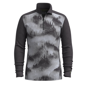 Smartwool Classic Thermal Base Layer 1/4 Zip Top Men's 2025 in Black size Medium