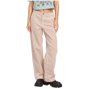 Women's Volcom 1991 Stone Low Rise Pants 2024 in Brown size 28" | Cotton/Elastane/Denim