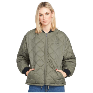 Women's Volcom Milie Jacket 2024 in Green size Small | Polyester