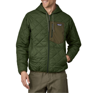 Patagonia Diamond Quilted Bomber Hoodie Men's 2025 in Green size Large | Cotton/Polyester