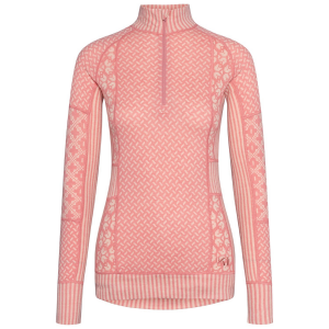 Women's Kari Traa Smekker Half-Zip Top 2025 in Pink size X-Small | Wool/Micron