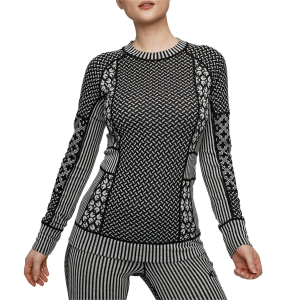 Women's Kari Traa Smekker Long-Sleeve Top 2026 in Black size Small | Wool/Micron