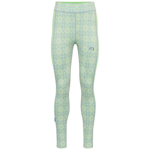 Women's Kari Traa Rose High Waisted Base Layer Pants 2025 in Green size Large | Wool/Micron