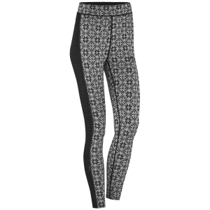 Women's Kari Traa Rose High Waisted Base Layer Pants 2026 in Black size 2X-Large | Wool/Micron