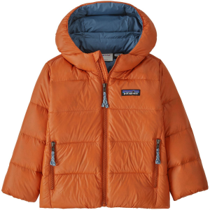 Kid's Patagonia Hi-Loft Down Sweater Hoodie Toddlers' 2025 in Orange size 6M-12M | Nylon/Spandex/Polyester