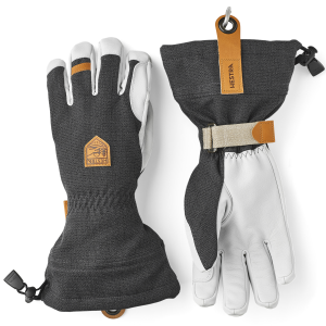 Hestra Army Leather Patrol Gauntlet Gloves 2026 in Gray size 11 | Leather/Elastane/Polyester