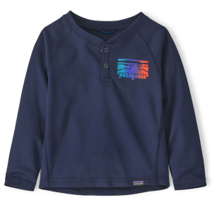 Kid's Patagonia Capilene Midweight Henley Infants' 2024 in Blue size 6M-12M | Polyester