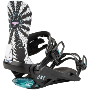 Nitro One Snowboard Bindings 2025 in White size Medium