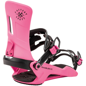 Nitro Rambler Snowboard Bindings 2025 in Pink size Large