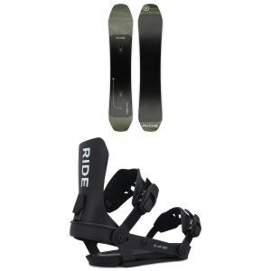 Ride Deep Fake Snowboard 2025 - 161W Package (161W cm) + M Mens size 161W/M | Nylon/Aluminum