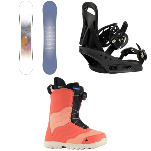 Women's Burton Stylus Snowboard 2025 - 152 Package (152 cm) + L Womens in Peach size 152/L | Aluminum