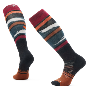 Smartwool Full Cushion Midnight Ski Pattern OTC Socks 2026 in Black size X-Large | Nylon/Wool/Elastane