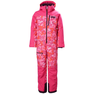 Kid's Helly Hansen Fly High 2.0 Ski Suit 2025 Dragon Fruit Splash Camo AOP size 16 | Polyester
