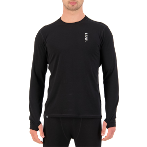 Mons Royale Cascade Flex 200 Long Sleeve Top Men's 2026 in Black size Small | Nylon/Wool/Elastane