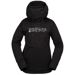 Women's Volcom Riding Hydro Pullover Fleece 2025 in Black size Small | Cotton/Polyester