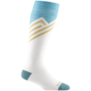 Women's Darn Tough Peaks RFL OTC Ultra-Lightweight Socks 2026 in White size Medium | Nylon/Spandex/Wool
