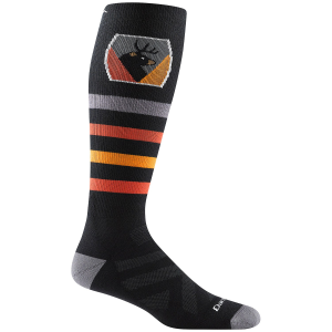 Darn Tough Beer Badge Midweight OTC Socks 2026 in Black size Medium | Wool