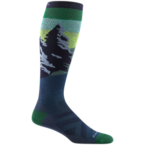 Darn Tough Solstice OTC Lightweight Socks 2025 in Green size Medium | Nylon/Spandex/Wool