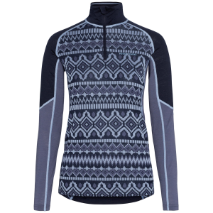Women's Kari Traa Malia Half-Zip Top 2026 in Blue size X-Large | Wool