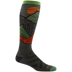 Darn Tough Titan OTC Lightweight Cushion Socks 2026 in Green size X-Large | Nylon/Spandex/Wool