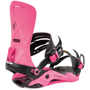 Nitro Phantom Snowboard Bindings 2025 in Pink size Medium