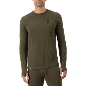 Mons Royale Cascade Flex 200 Long Sleeve Top Men's 2026 in Green size Small | Nylon/Wool/Elastane