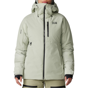 Women's Mountain Hardwear Powder Maven(TM) Down Jacket 2025 Green in White size Medium | Nylon/Polyester