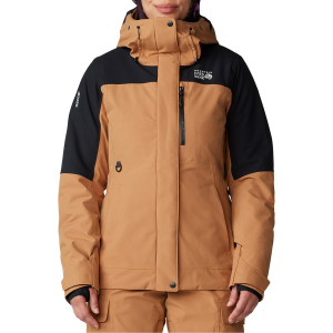 Women's Mountain Hardwear Powder Maven(TM) Jacket 2025 Brown in Black size Small | Nylon/Polyester