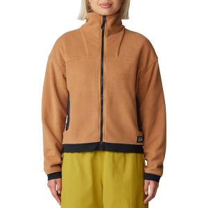 Women's Mountain Hardwear Powder Maven(TM) Fleece Full Zip Jacket 2025 in Brown size Large | Polyester
