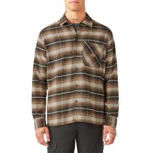 Dickies Forest Check Shirt Men's 2024 in Gray size Medium | Cotton