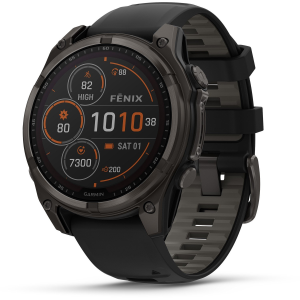 Garmin fenix 8 Sapphire Solar Smartwatch 2025 in Black size 51mm
