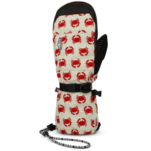 Crab Grab Cinch Mittens 2025 in Red size Medium