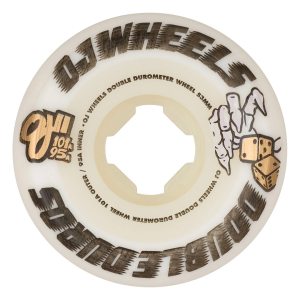 OJ Double Duro White Mini Combo 101a/95a Skateboard Wheels 2024 size 53