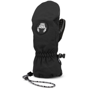 Kid's Crab Grab Cinch Mittens 2026 in Black size Small